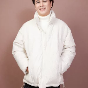 เสื้อขนเป็ด Man สีขาว Hip Hop style