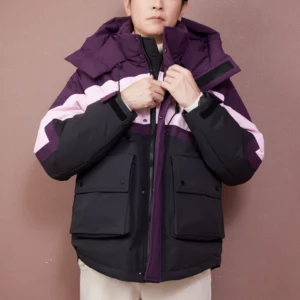 เสื้อขนเป็ด Man สีดำม่วงเข้ม และอ่อน