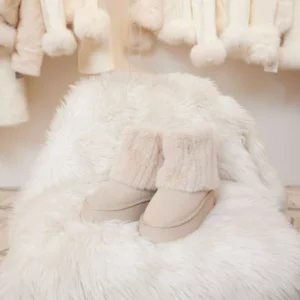 รองเท้าลุยหิมะ รุ่น Winter CREAM สีน้ำตาล