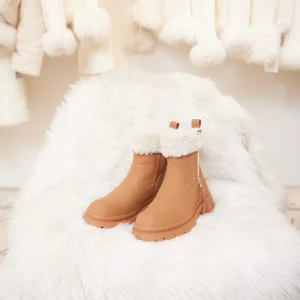 รองเท้าบูทลุยหิมะ รุ่น  Winter Snow สีน้ำตาล