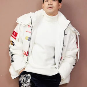 เสื้อขนเป็ด Man ลุยหิมะ style สกี สีขาว