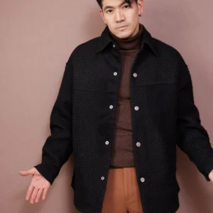 เสื้อกันหนาว Man สีดำ Hip Hop style
