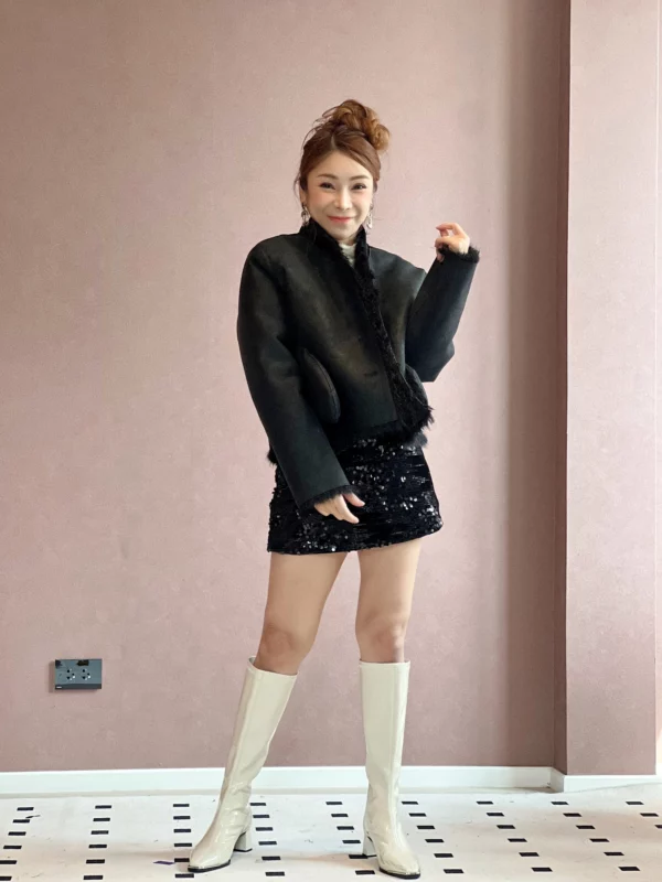 เสื้อขนเฟอร์ เกาหลี  ใส่  2 ด้าน - Image 7