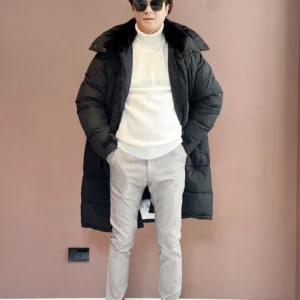 เสื้อขนเป็ด Man ลุยหิมะ สีดำ