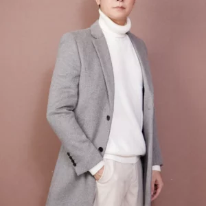 เสื้อโค้ท เกาหลี สีเทา man