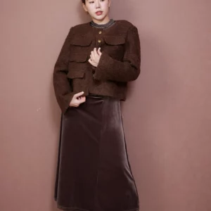 เสื้อคุณหนู เกาหลี  สีน้ำตาล