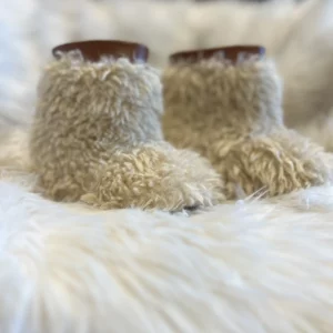 รองเท้าบูทเด็กเล็ก รุ่น wool สีน้ำตาลอ่อน