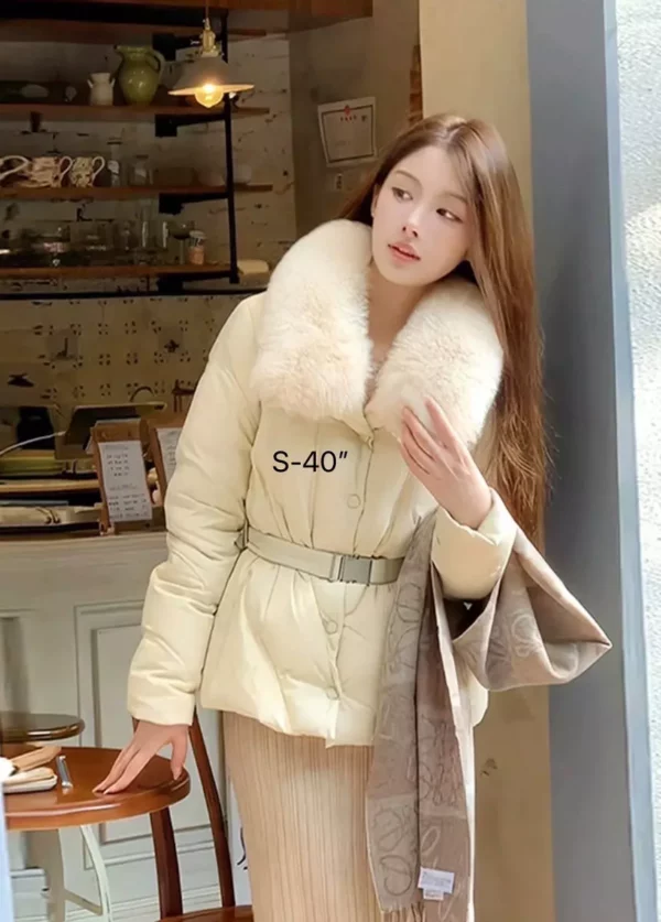 เสื้อขนเป็ด Woman  สีครีม