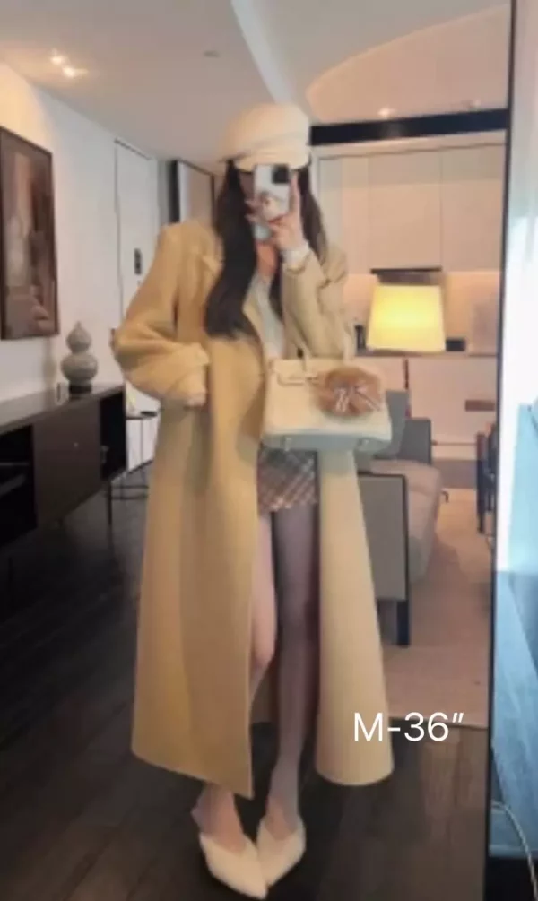 เสื้อโค้ทเกาหลี  สีครีม
