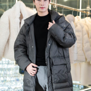 เสื้อขนเป็ด Man สีเทาเข้ม