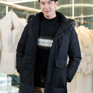 เสื้อขนเป็ด Men  สีดำ