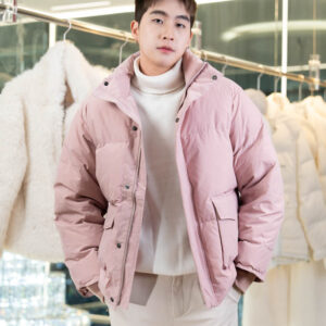 เสื้อขนเป็ด Men   สีชมพู