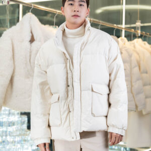 เสื้อขนเป็ด ZARA MAN  สีครีม