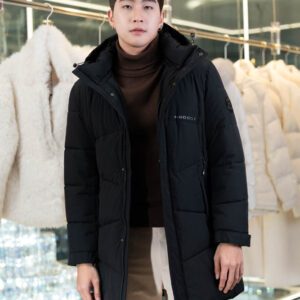 เสื้อขนเป็ด Man  สีดำ