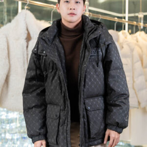 เสื้อขนเป็ด Man  สีดำ