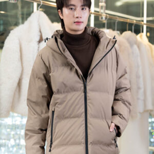 เสื้อขนเป็ด Men  สีน้ำตาล