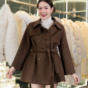เสื้อโค้ท Woman สีน้ำตาล
