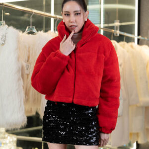เสื้อกันหนาว Woman สีแดง