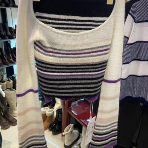 ชุดเสื้อ+กระโปรง ไหมพรม