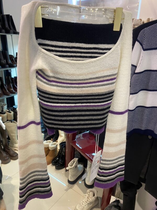 ชุดเสื้อ+กระโปรง ไหมพรม